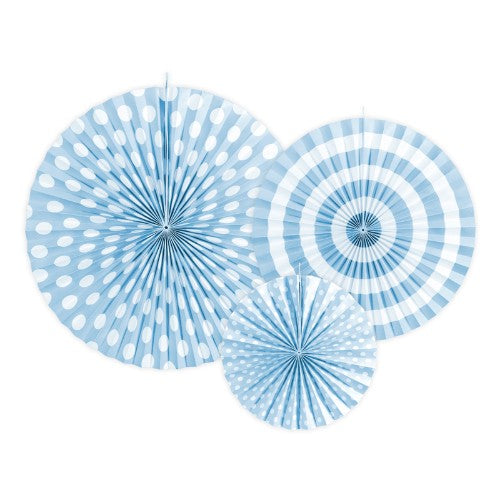 Decorative Rosettes, light cornflower blue