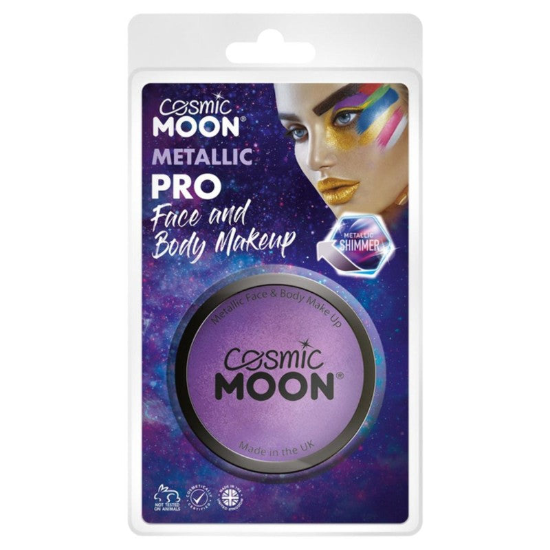 Cosmic Moon Metallic Pro Face Paint Cake Pots, Pur