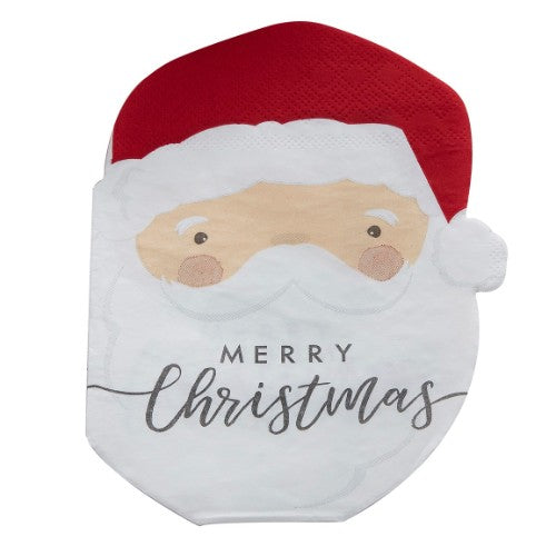 Silly Santa-Paper Napkins - Santa Shaped