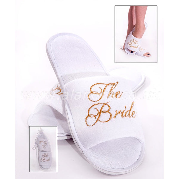 Spa Slippers for the Bride