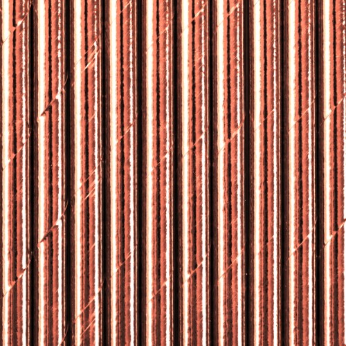 Paper Straws, rose gold
