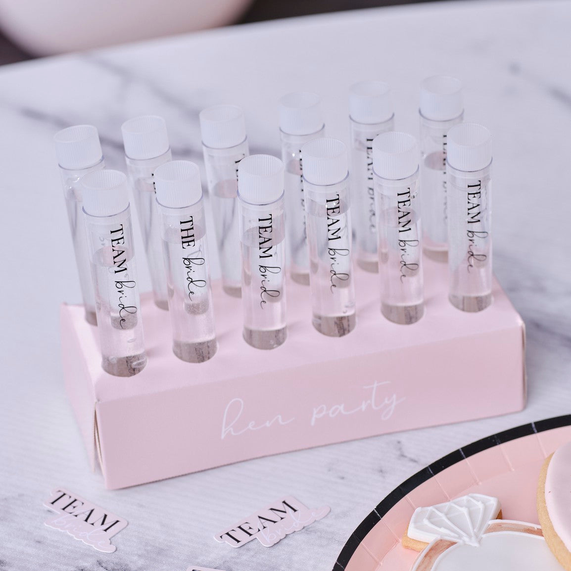 Shot Tube and Customisable Tray with Stickers