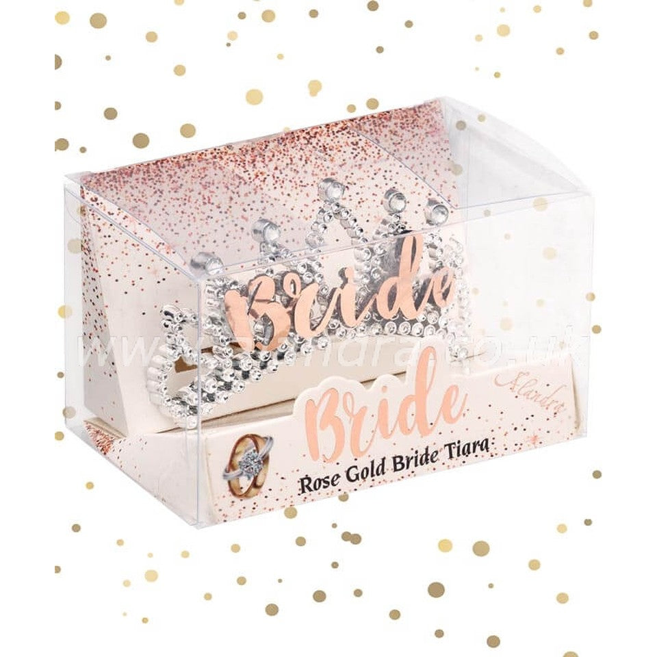 Bride Rose Gold Boxed Tiara