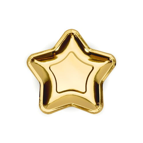 Paper Plates Star, gold