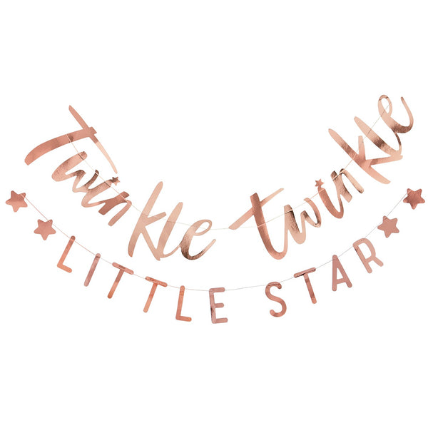 Twinkle Twinkle -Bunting - Twinkle Twinkle - Rose Gold