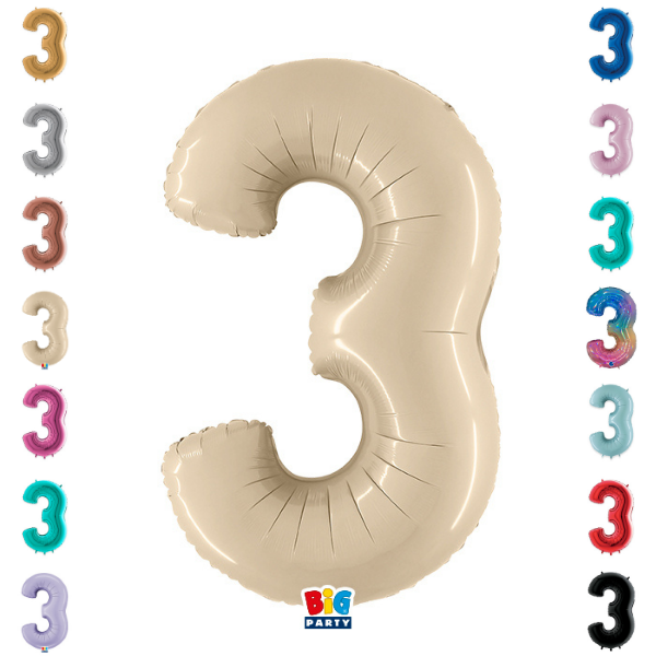 Number 3 - 40"balloon