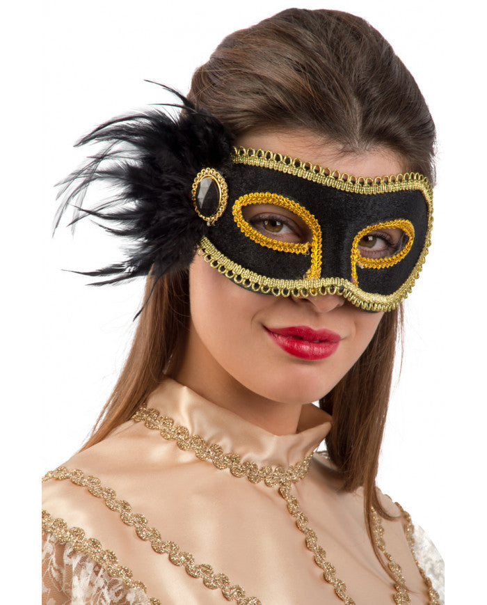 Black mask velvet