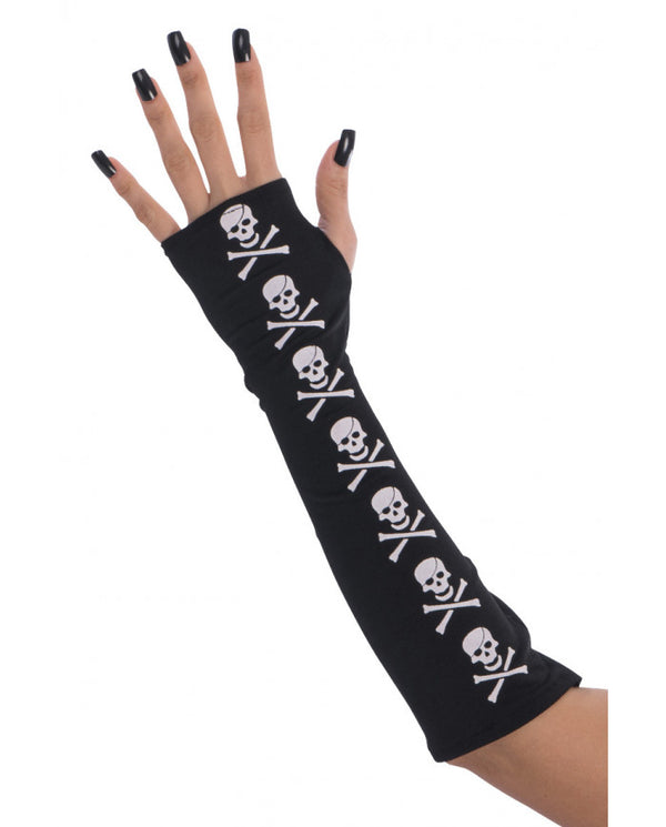 Black sleeves with skulls