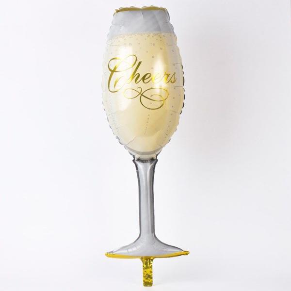 "Cheers" champagne Foil Balloon