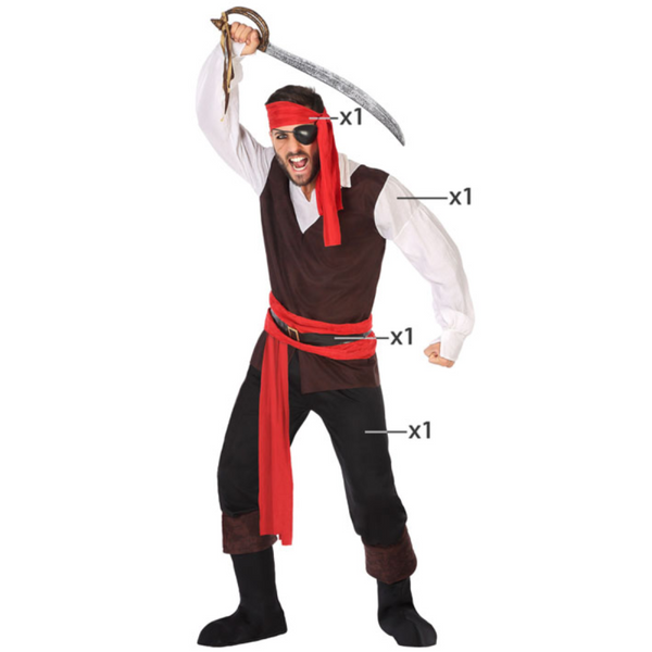 COSTUME PIRATE M-L