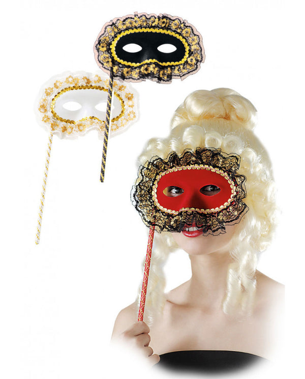 Flocked Eyemask with stick, ass.