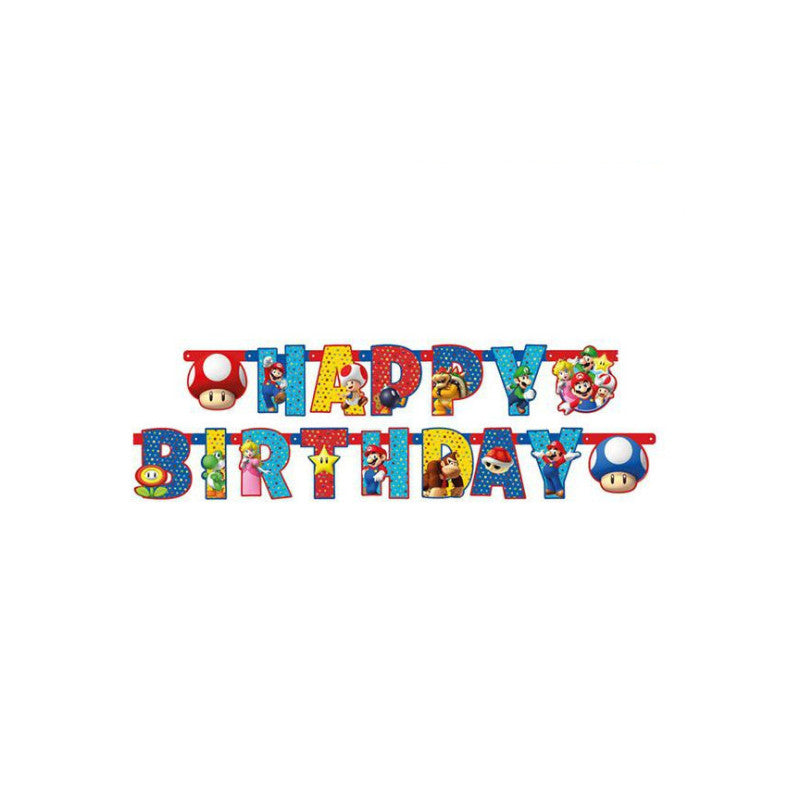 Banner Super Mario 190x18cm snodab
