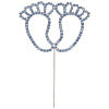 Diamante Baby Feet On A Stem Cake Topper Baby Shower Gift