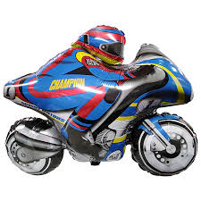 Balloon:MOTORCYCLE-BLUE EU VL