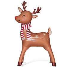 Foil Stand Up Christmas Reindeer