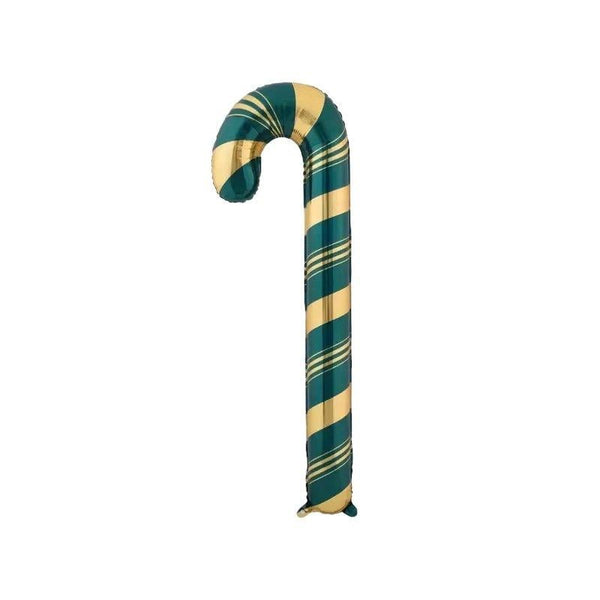 Foil Shape Big Green Candy Cane