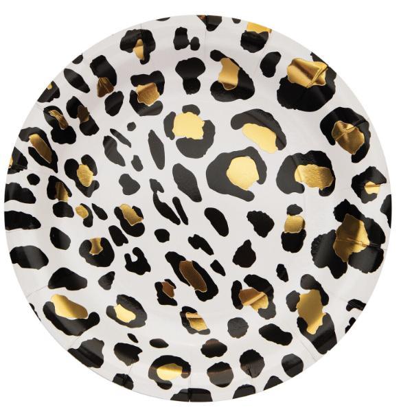 Leopard Paper Plates 20cm