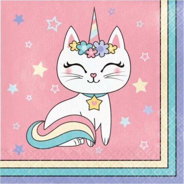 Kitty cat 16 Napkins 33cm x 33cm