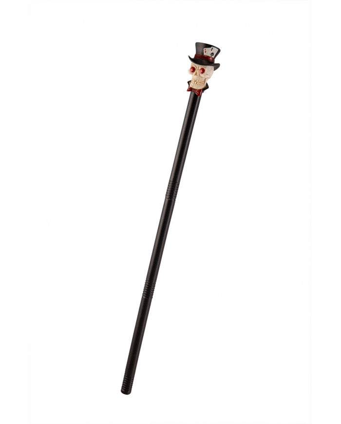 Skull knob cane