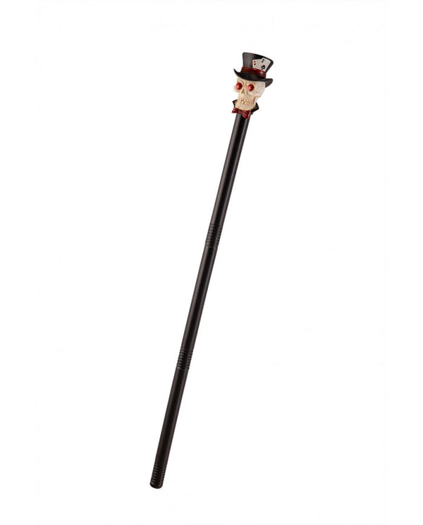 Skull knob cane