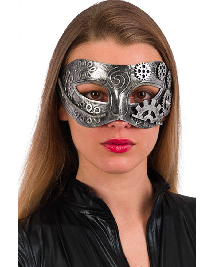 Steampunk silver mask