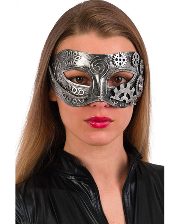 Steampunk silver mask