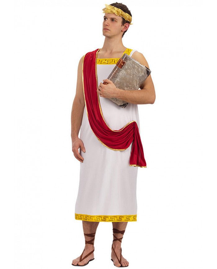 Roman costume with laurel crown M/L