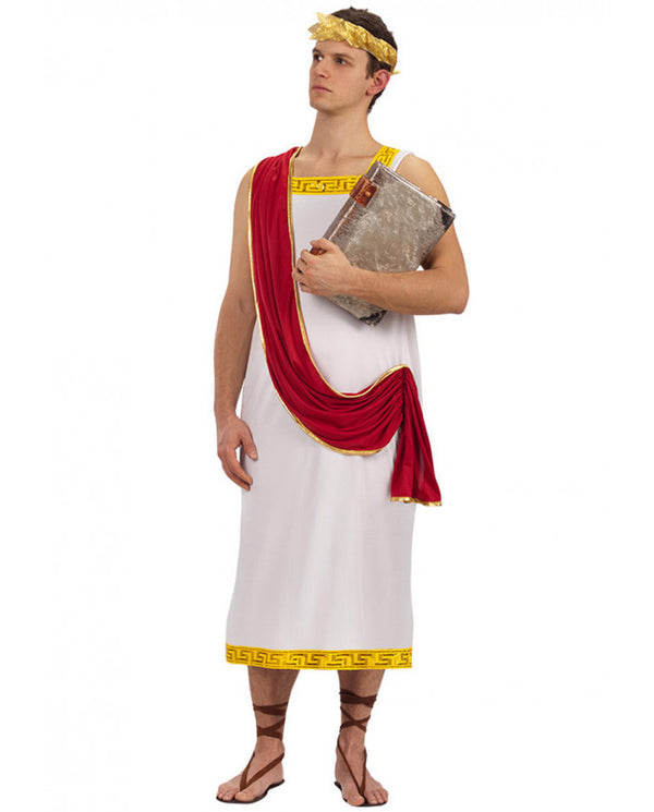 Roman costume with laurel crown M/L