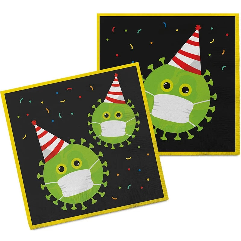 Napkins 33x33 Virus Free Party
