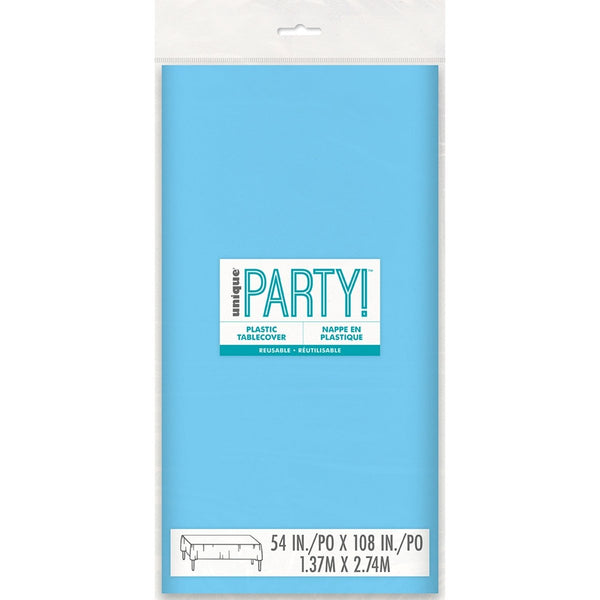 Table cover plastic 137x274 Azzurra