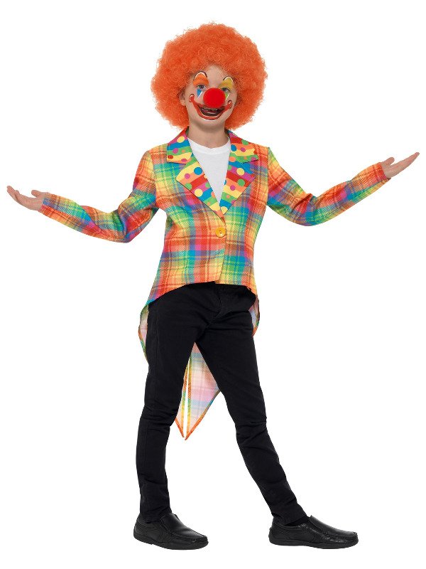 Neon Tartan Clown Tailcoat Posh Party Malta 4318