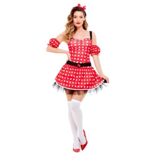 Madame Mouse Costume Red Posh Party Malta 6205