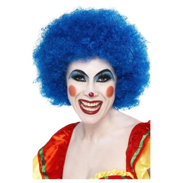 Crazy Clown Wig Blue Posh Party Malta 6699