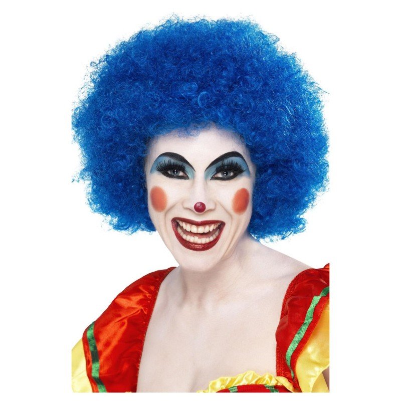 Crazy Clown Wig Blue Posh Party Malta 9074